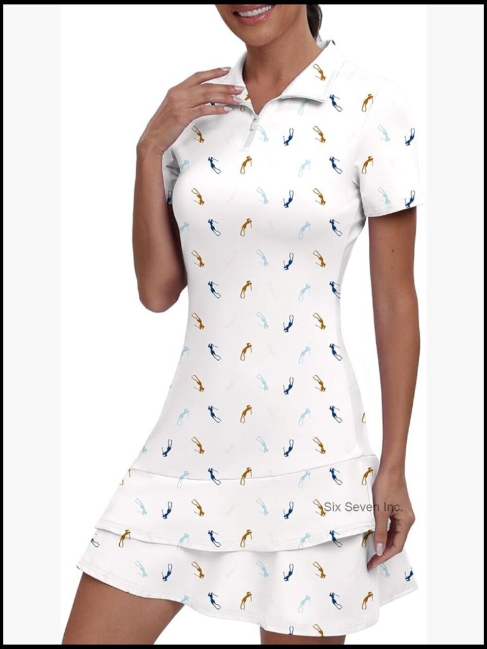UPF 50+ Two Piece Active Dress with Shorts and Pocket